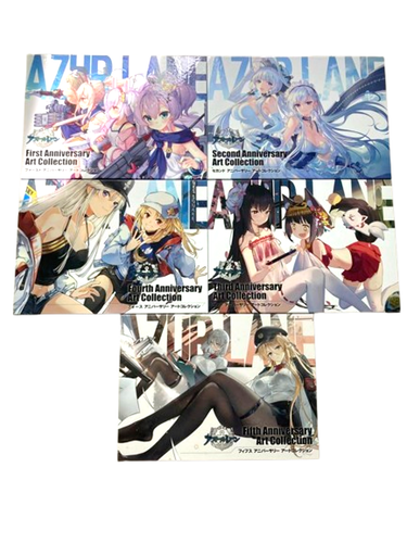 Azur lane  Anniversary Art Collection 1st 2nd 3rd 4th 5th book set of 5 - Picture 1 of 2