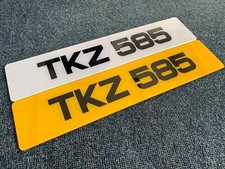 PRINTED 60MM METRO FONT NUMBER PLATES SHOW USE ONLY FAST 24 HR TRACKED DELIVERY