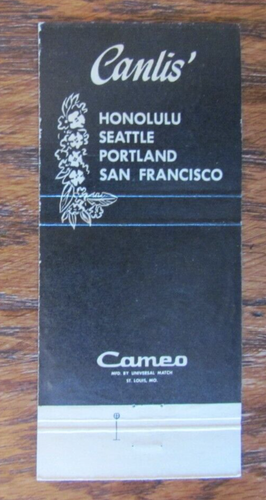 TIKI HULA GIRL: CANLIS COMIDA POLINESIA HONOLULU SEATTLE PORTLAND SAN FRANCISCO B - Imagen 4 de 4