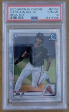 Glenallen Hill Jr. 2020 Bowman Chrome Prospects Mega Box Refractor PSA 10 GEM MT