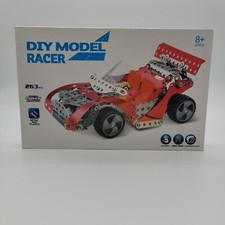 Metal Racing Car Model DIY Construction Kit 263 PCs Kids Self Making Fun Play
