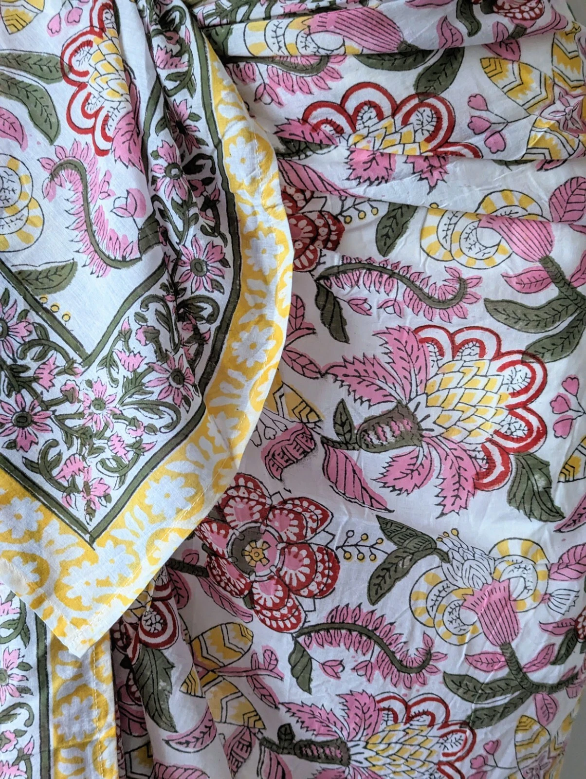 VALENTINO Copribikini Donna Blocco a Mano Sarong Sciarpe 100% Cotone (100*180 Cm)