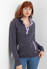 Avalance Women Sports 1/4 ZIp Sweatshirt Purple - Size Small S (B13)