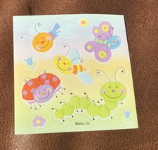 AMERICAN GREETINGS Stickers BUTTERFLY BEE LADYBUG DRAGONFLY CATERPILLAR 