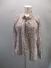 J.CREW Size M Womens Animal Print 100 Cotton Long Sleeve Button Up Shirt 132