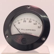 General Electric D-C Milliamperes 0-100 Type DO71 A1BM2 Gauge - NEW IN BOX NOS