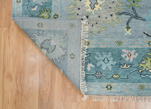 12x9 New Turkish Oushak Hand Knotted Wool Rug Living Area Rug - Picture 7 of 10