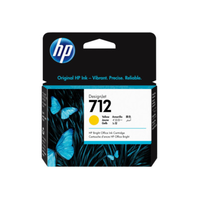 HP 712 Tinte gelb,29 ml, für DesignJet Studio T210, T230, T250