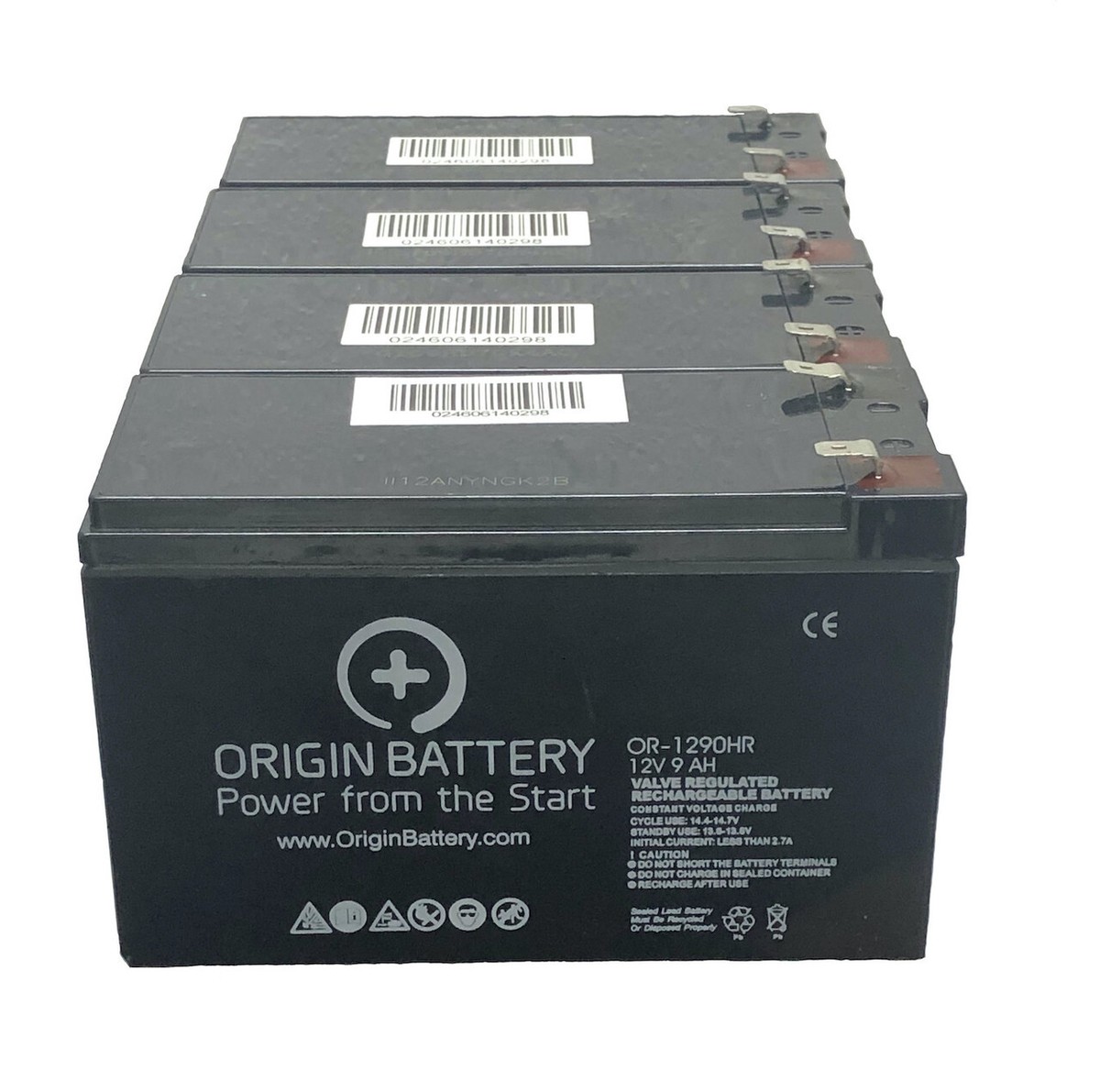 APC RBC133 Battery Replacement - 4 Pack 12V 9AH High-Rate