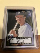 2021 TOPPS Chrome Platinum Baseball Alan Trammell base REFRACTOR card # 666