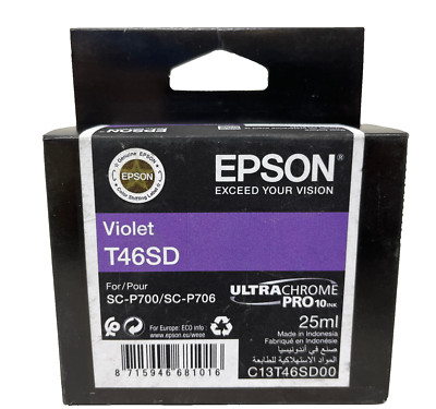 Epson T46SD C13T46SD00 Original Patrone Violett 25ml SC-P700/SC-P706 [A Box]