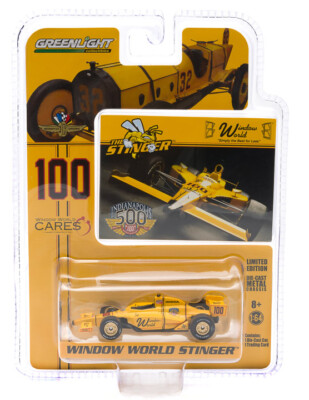 Greenlight 10734 #100 2015 Window World Stinger Tribute Car 1:64 Scale Indy 500