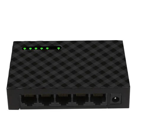 5 Ports Gigabit Network Switch Hub 10/100/1000Mbps Ethernet EU US Power Adapter - Picture 7 of 7
