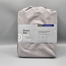 Made by Design Sheet Set Grey Temp Balencing Twin XL Bed College Dorm Bedding