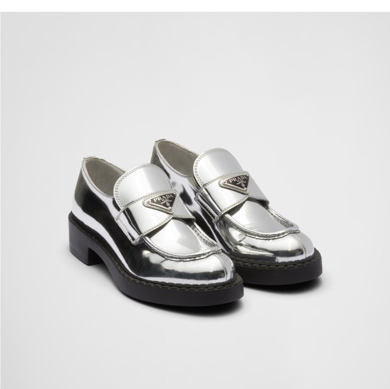 Metallic leather loafers | eBay