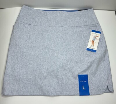SC & CO Light BLUE Skort Tennis Golf Lined Stretch Tummy Control Sz L NWT