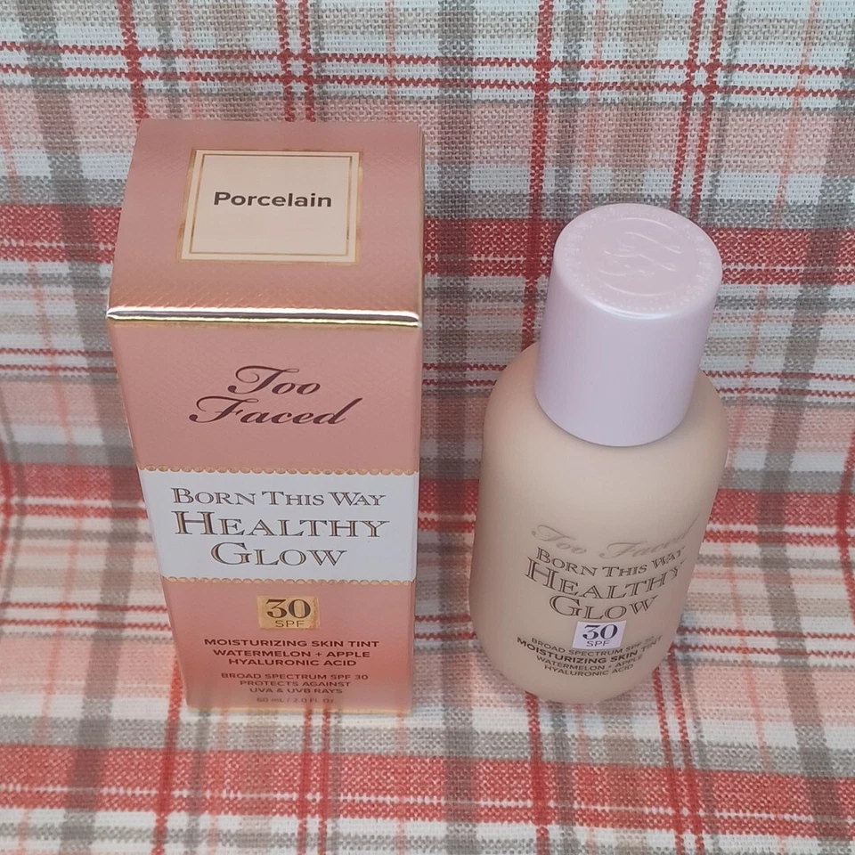 Too Faced Born This Way Healthy Glow Moisturizing Skin Tint SPF 30 Porcelain - Image 2 of 4