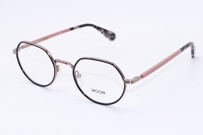 NEW WOOW OPTICAL MASTER MIND 1 COL 9711 BLACK AUTHENTIC FRAMES EYEGLASSES 49-20