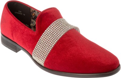 red glitter dress shoes