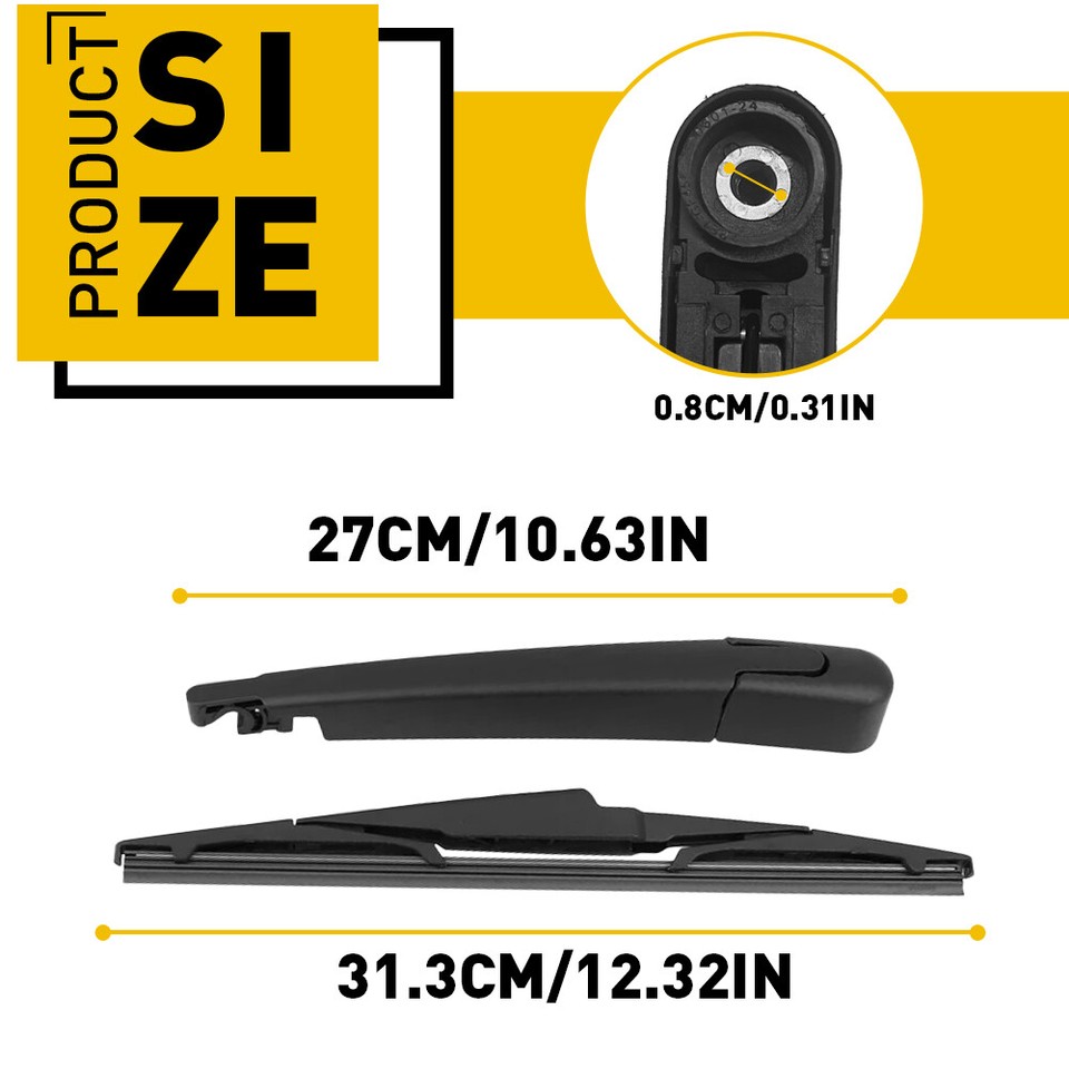 fit Kia Sorento 201620 Rear Windshield Wiper Arm Blade Replacement
