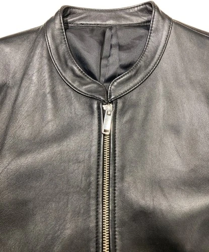 STUDIOUS Single Leather Riders Jacket Made in Japan Men's Size 2 Black image 4