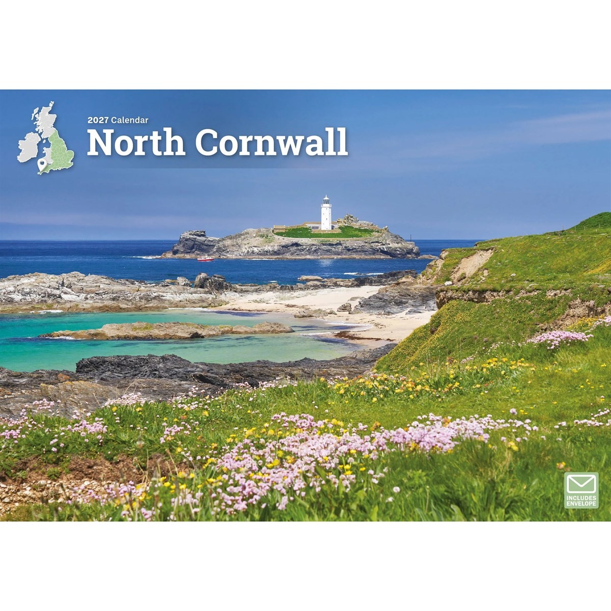 Carousel Worldwide North Cornwall 2027 Wall Calendar, A4 Format, 12-Month Monthly Calendar, Full-Color North Cornwall Photography - Image 6
