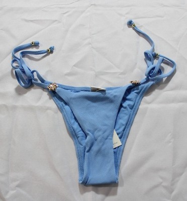 Kaiami Women's Summer Classic Tie Bikini Bottom CL8 Cornflower Size US:8 NWT