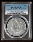 2021-D PCGS MS70 MORGAN Silver $1 Dollar Coin Denver Mint MS70 w/Box COA