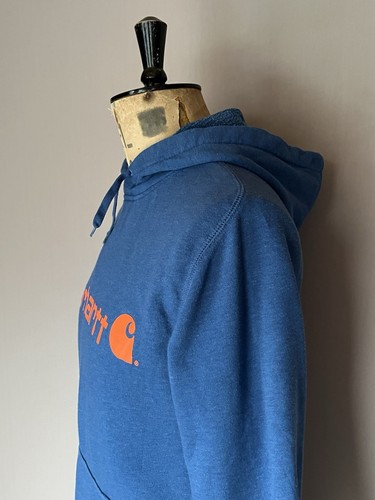 Sudadera con capucha Carhartt Force para hombre talla S azul algodón logotipo con capucha - Imagen 3 de 11