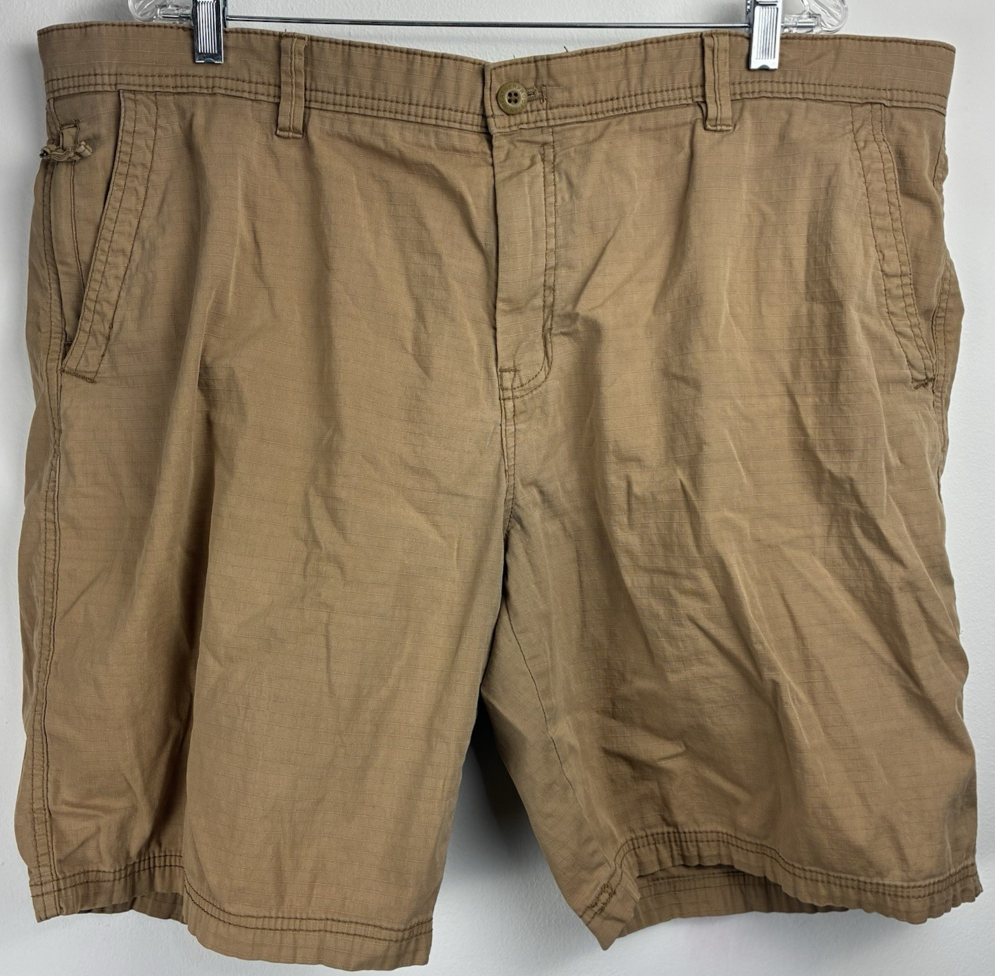 Weatherproof Men’s 42 Khaki Cargo Shorts Cotton Stretch Outdoor Hiking Pockets