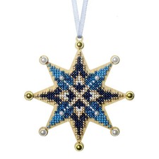 Bead Embroidery Kit on Wooden Base  Christmas tree decoration  Heavenly harmony  