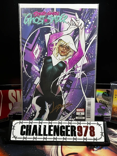 SPIDER-GWEN Ghost Spider #1 LOBOS SIGNED Trade-Dress w/ COA