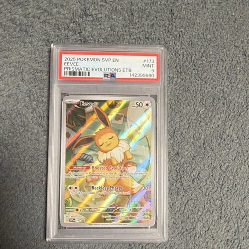 Pokémon Eevee 173 Scarlet & Violet Promo Cards Holo PSA 9 Prismatic Evolutions