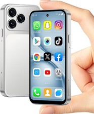 Viqee Mini Smartphone A19PRO - 4,5" Display, 64GB, 3GB, Dual SIM, Silber, Neu