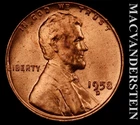 1958-D Lincoln Wheat Cent - Choice Gem Brilliant Unc  No Reserve  #L7226