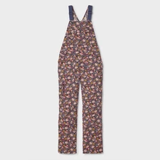 Women's Heirloom Gardening Bib Overalls Farm Toile Color, Inseam 31