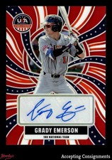 2026 USA Baseball Stars Stripes Prizm 18U National Team Red Grady Emerson 08/99