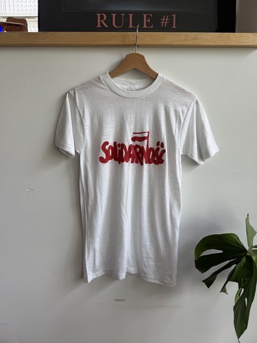 1970s Solidarity Polish Tshirt Size M