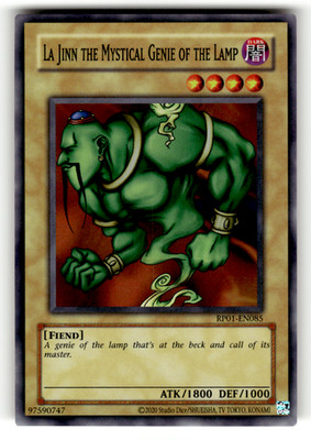 La Jinn the Mystical Genie of the Lamp RP01-EN085 Unlimited Super Rare Retro Pac