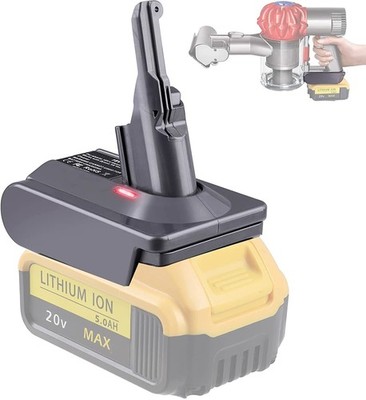 Adapter for Dewalt 20V Li-ion Battery Convert to For Dyson V7/ V8 Vacuum Cleaner