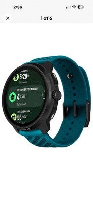 Suunto Race 2 GPS Sports Watch w/ AMOLED Touchscreen, Heart Rate Tracker, Blue