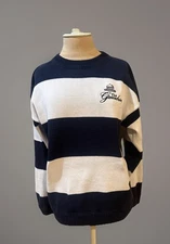Vintage The Greenbrier Resort Blue & White Striped Sweater Classic Size Small
