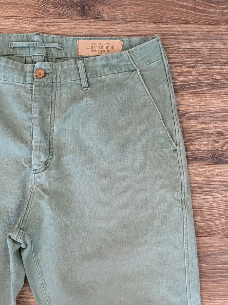 パンツ LEVI'S MADE&CRAFTED DRILL CHINO PANTS LEVI'S MADE & CRAFTED Drill Tapered Chino Flied Green( W 30