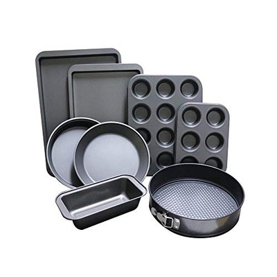 8-teiliges Antihaft Backformen Set Backset - mit Muffinblech, Ofenblech, Kuchen