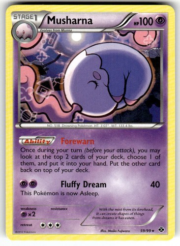 Musharna 59/99 Rare Next Destinies Pokemon LP