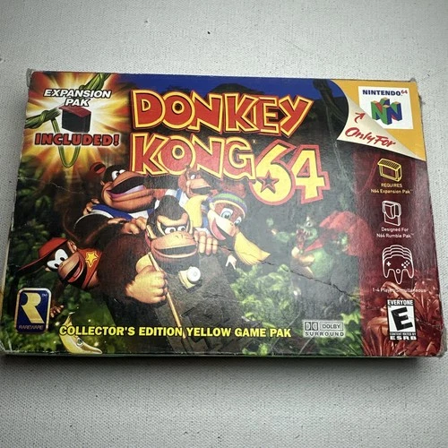 Donkey Kong (Nintendo 64 N64) Box Manual Game-  No Expansion
