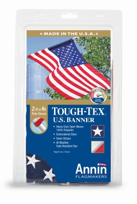 Tough Tex U.S. Flag, Polyester, 2.5 x 4-Ft. 605003