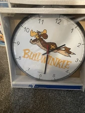 Vintage Brand New Sealed Bullwinkle High Ingenuity Wall Clock Only One I’ve Seen