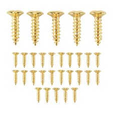 30pcs Gold Pickguard Screws For / Electric Guitar K9V22694