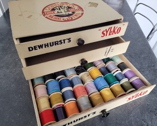 VINTAGE DEWHURST'S SYLKO COTTON CABINET